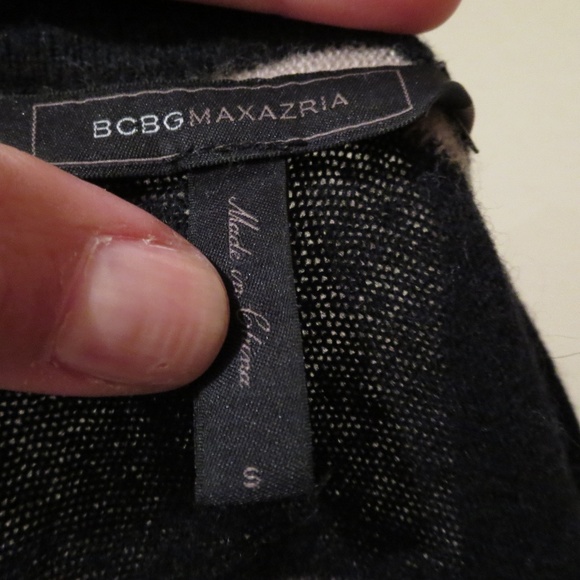 BCBG MaxAzria Camille striped dolman sweater wool - Picture 2 of 5